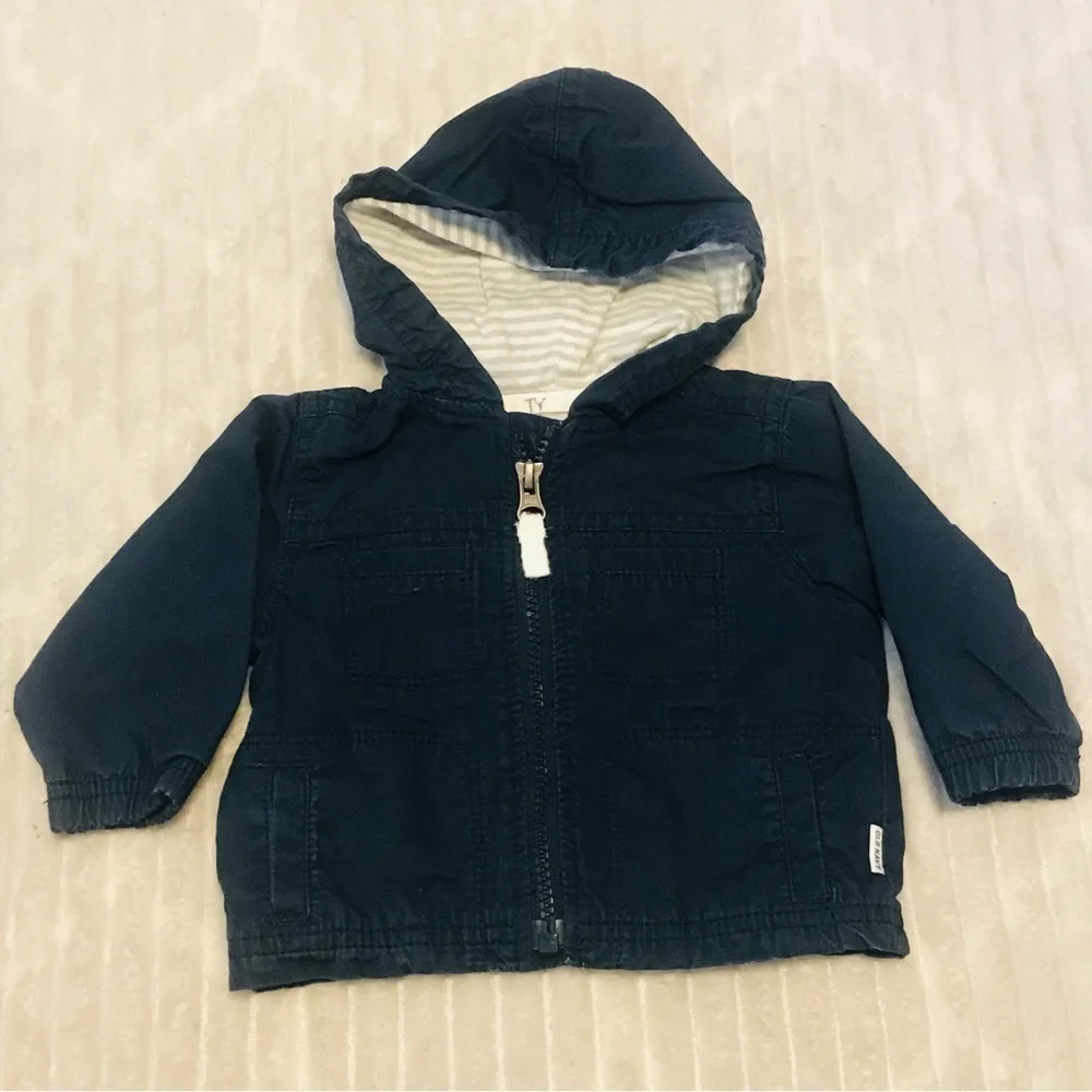 Lot Baby Boy Zip up Jackets Sweatshirts Camouflage Navy Black Size 3-6 Months